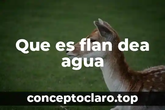 Qué es depurado del agua 6 Que es flan dea agua