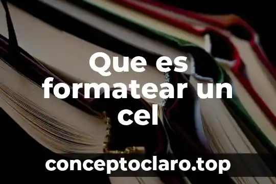 Definición de lo que es capital 7 Que es formatear un cel