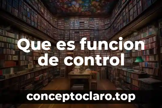 Que es una funcion explisica 5 Que es funcion de control