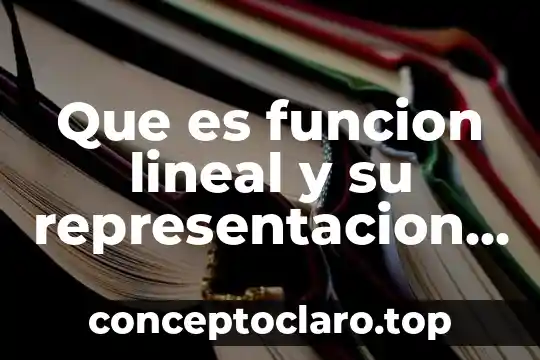 Que es el tipo de implantación lineal 5 Que es funcion lineal y su representacion grafica