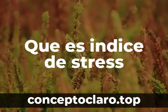 Que es el indice de maldad 7 Que es indice de stress