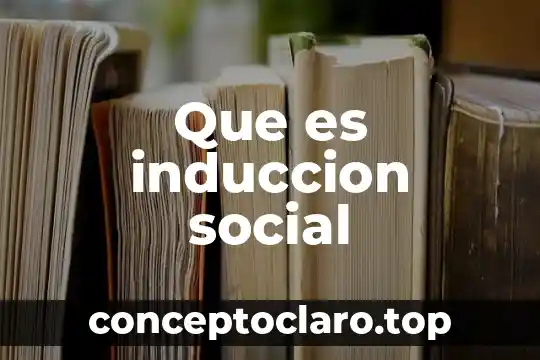 Que es cultura en dinamica social 3 Que es induccion social
