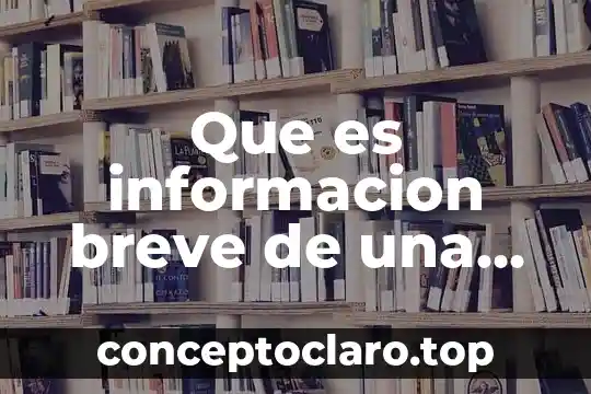 Que es informacion breve de una revista