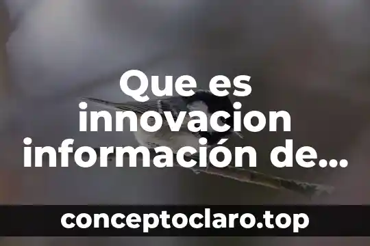 Que es una leyenda informacion 4 Que es innovacion información de libro