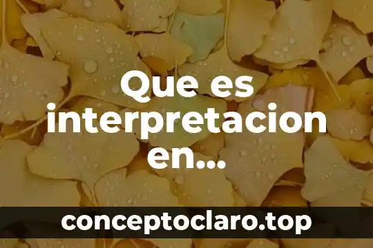 Que es comprension e interpretacion de textos 5 Que es interpretacion en matematicas