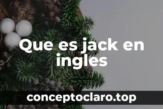 Que es una tesis en un texto publicitario 4 Que es jack en ingles