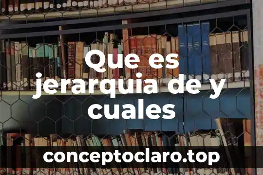 Que es la lectoescritura y cuales son sus factores 4 Que es jerarquia de y cuales