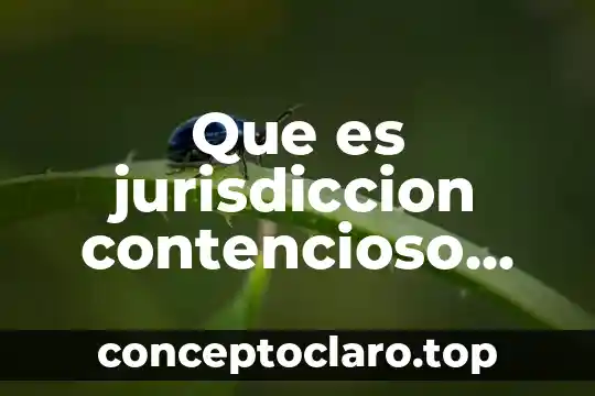 Que es la jurisdiccion y sus formas 5 Que es jurisdiccion contencioso administrativo