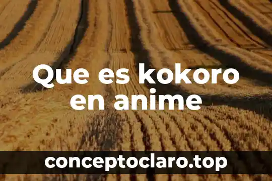 Que es kokoro en anime