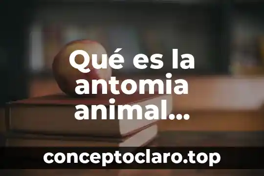 Qué es la antomia animal comparada
