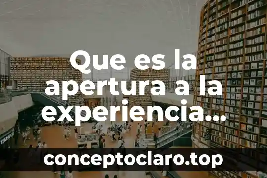 Según Carl Rogers, qué es la apertura a la experiencia 5 Que es la apertura a la experiencia segun carl rogers