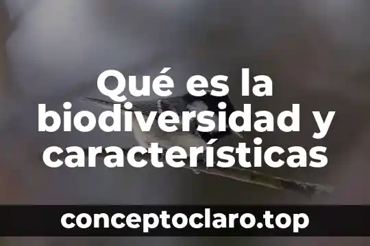 Qué es la biodiversidad y características