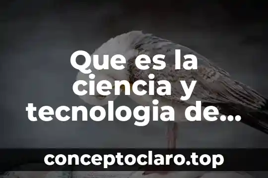 Que es la ciencia y tecnologia de los materiales