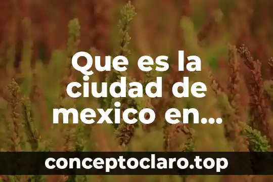 Que es la ciudad de mexico en ingles