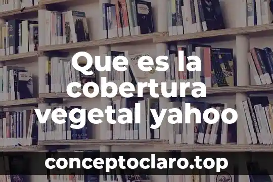 Que es el poder ejecutivo municipal yahoo mexico 4 Que es la cobertura vegetal yahoo