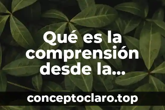 Que es la filosofia desde el punto de vista griego 6 Qué es la comprensión desde la perspectiva de weber