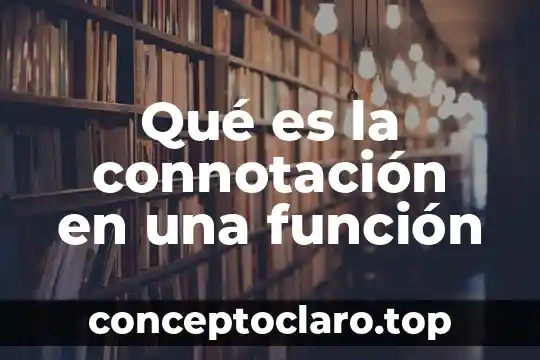 Qué es un matraz función 7 Qué es la connotación en una función
