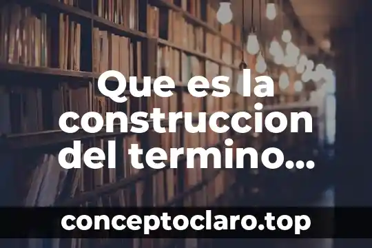 Que es la construccion del termino indigena
