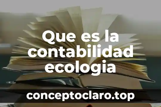 Que es el concepto de utilidad en contabilidad 4 Que es la contabilidad ecologia