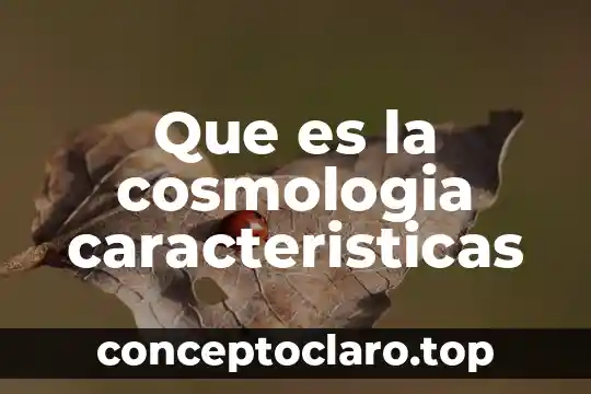 Qué es la recta y sus características 3 Que es la cosmologia caracteristicas