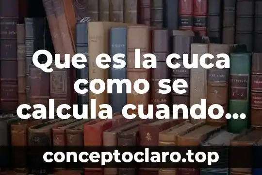 Que es el control de entrega de materiales 6 Que es la cuca como se calcula cuando se entrega