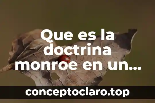 Que es un mapa tecnologico 5 Que es la doctrina monroe en un mapa conceptual
