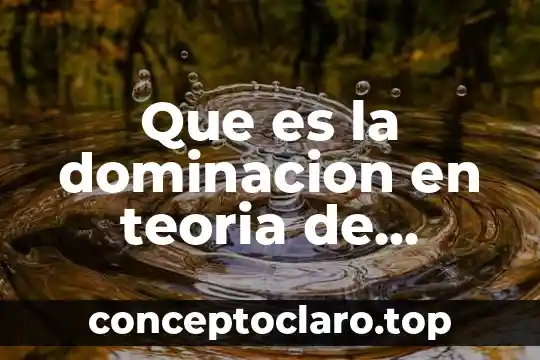 Que es teoría segun clara romero 8 Que es la dominacion en teoria de juegos