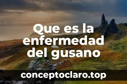 Que es la enfermedad del gusano