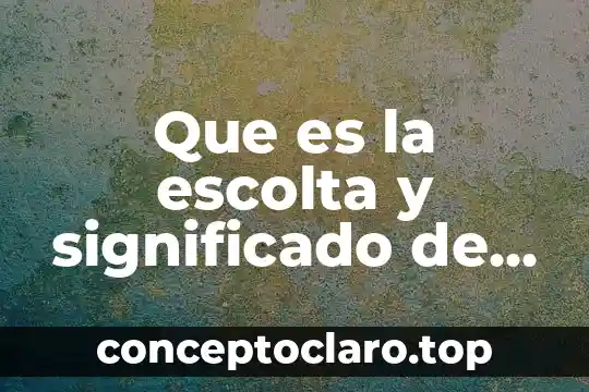 Kimberly que es el significado 5 Que es la escolta y significado de cada posiciomn