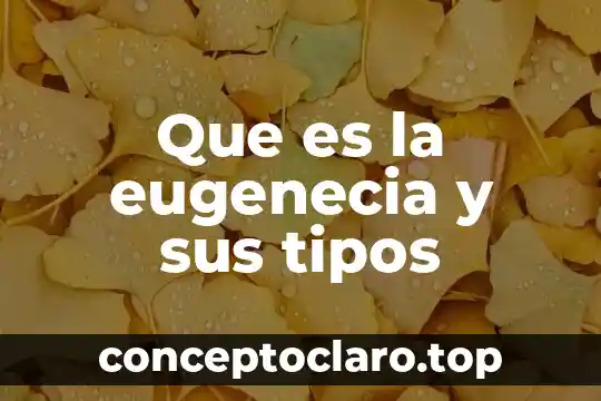 Que es el racismo tipos 8 Que es la eugenecia y sus tipos