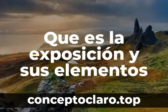 Que es la exposición y sus elementos