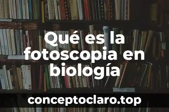 Que es un nicho en biologia 3 Qué es la fotoscopia en biología