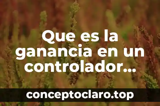 Bluetooth controlador que es 5 Que es la ganancia en un controlador proporcional derivativo