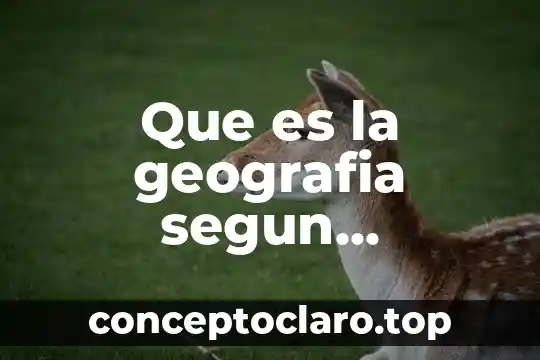 Que es la geografia segun gurevich