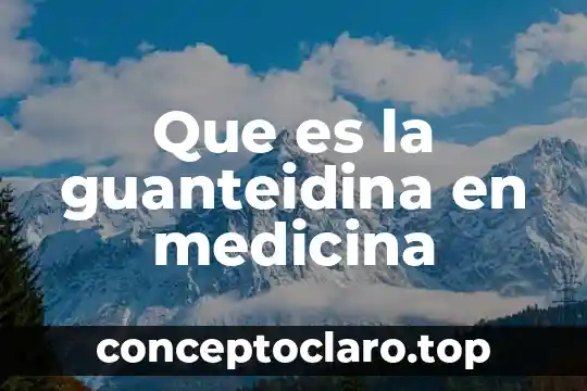 Que es la guanteidina en medicina