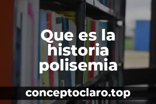 Que es la historia polisemia