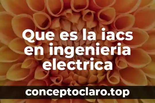 Que es la iacs en ingenieria electrica