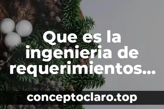 Que es la ingenieria de requerimientos yahoo