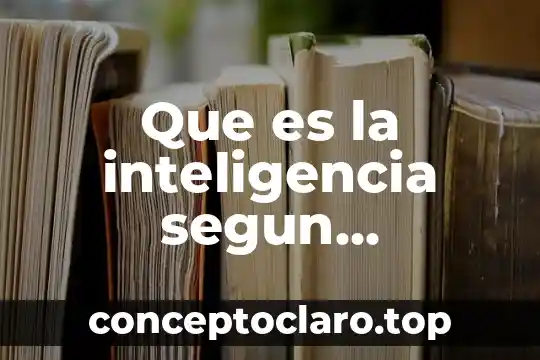 Que es la inteligencia segun aristoteles