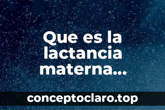 Que es la lactancia materna dibujos