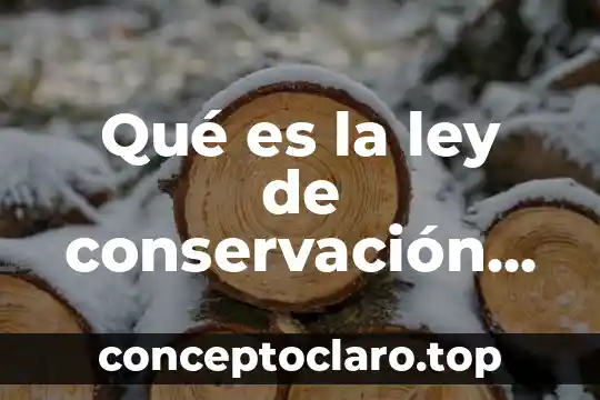 Qué es la ley de conservación de materia