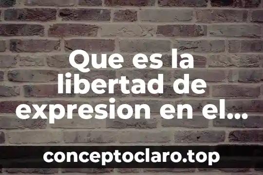 Que es la libertad de expresion en el arte