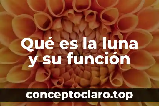 Qué es la luna y su función