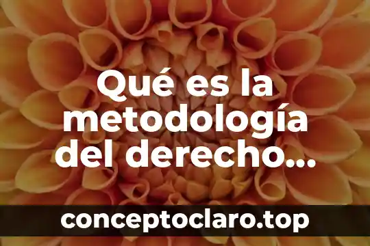 Qué es la metodología del derecho administrativo
