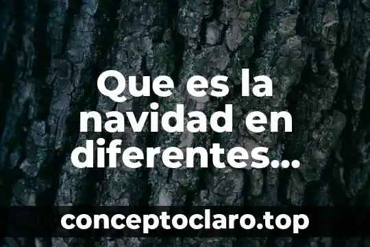 Que es la navidad en diferentes partes del mundo