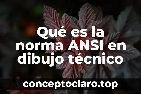 Qué es la norma ANSI en dibujo técnico