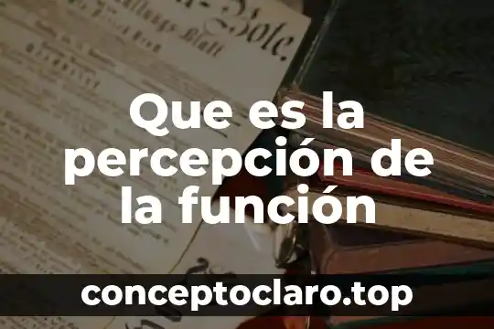 Qué es la connotación en una función 5 Que es la percepción de la función