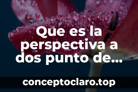Que es la perspectiva a dos punto de fuga