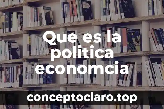 Que es una política institucional y organizacional 5 Que es la politica economcia