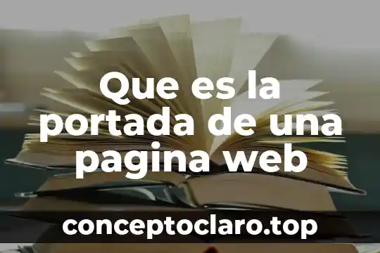 Fojas que es número de página u hoja 7 Que es la portada de una pagina web